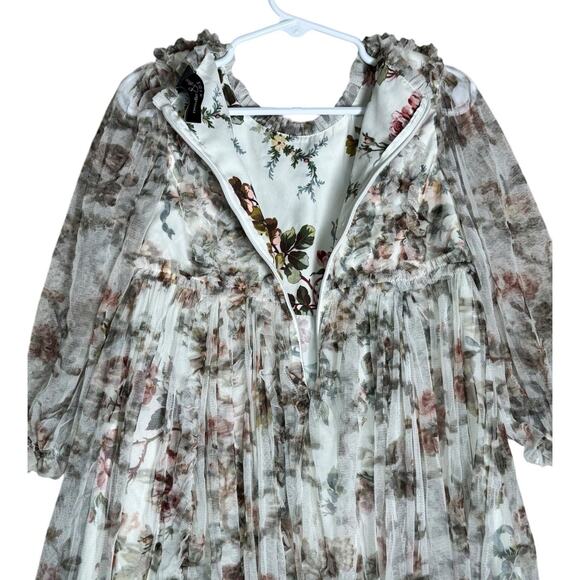 Needle & Thread Kids Sz 5 Yrs Garland Flora Dress Floral English Royal Elegance - Picture 8 of 14